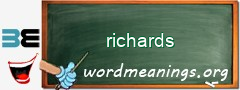 WordMeaning blackboard for richards
